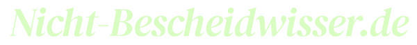 nicht bescheidwisser logo hellgrün
